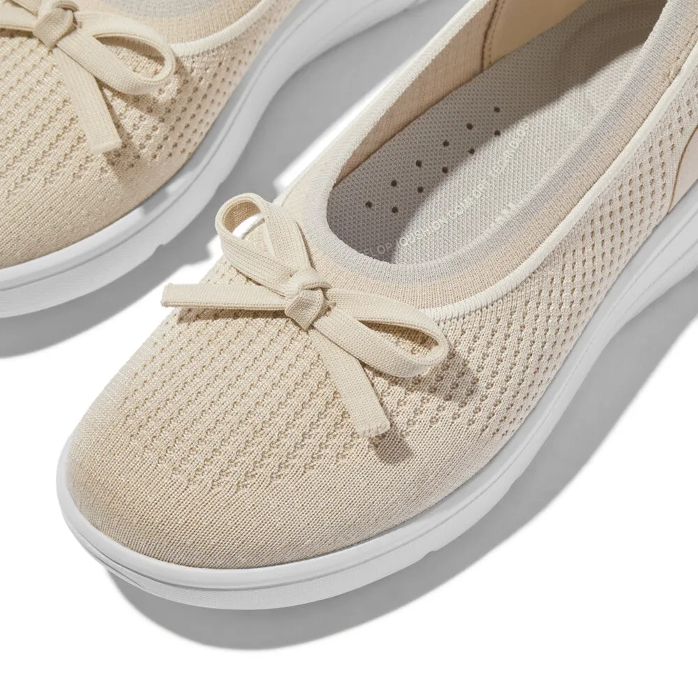 รองเท้าทรงบัลเล่ต์ ผู้หญิง รุ่น SUPER-Q BOW KNIT BALLET FLATS