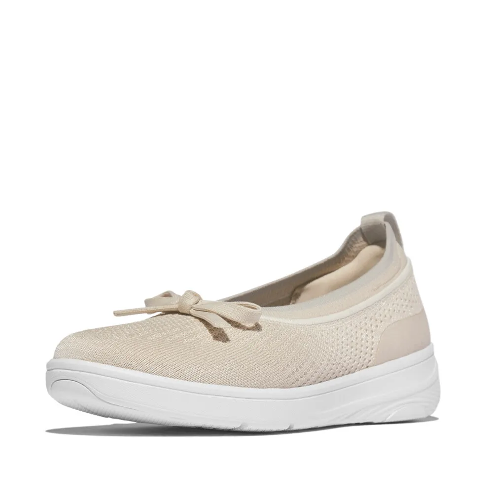 รองเท้าทรงบัลเล่ต์ ผู้หญิง รุ่น SUPER-Q BOW KNIT BALLET FLATS