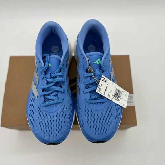 adidas Supernova 2 Running Shoe, Blue Fusion/Silver Metallic/Pulse Mint, 6.5 US
