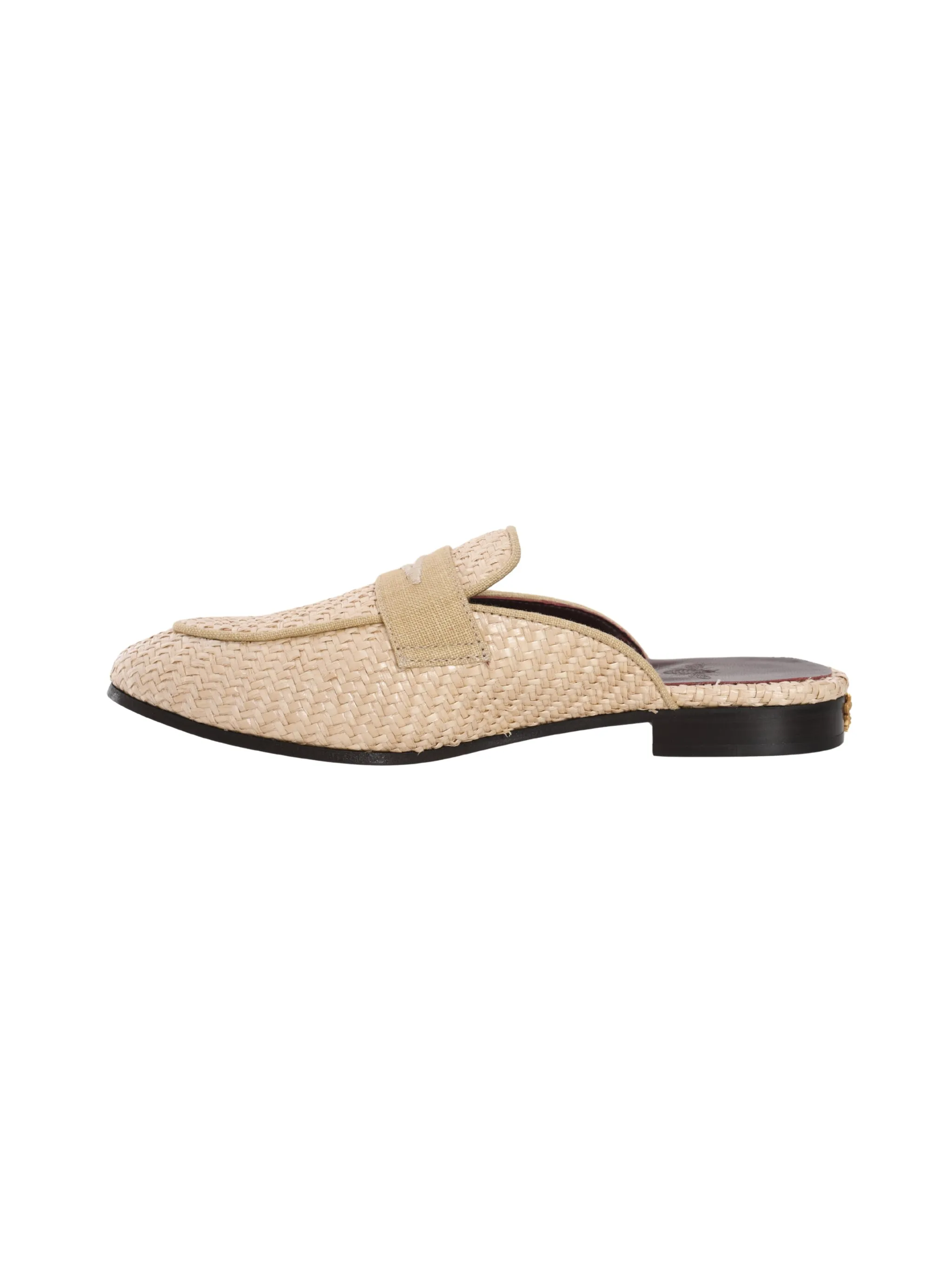 BEIGE COTTON GOMME SLIPPERS