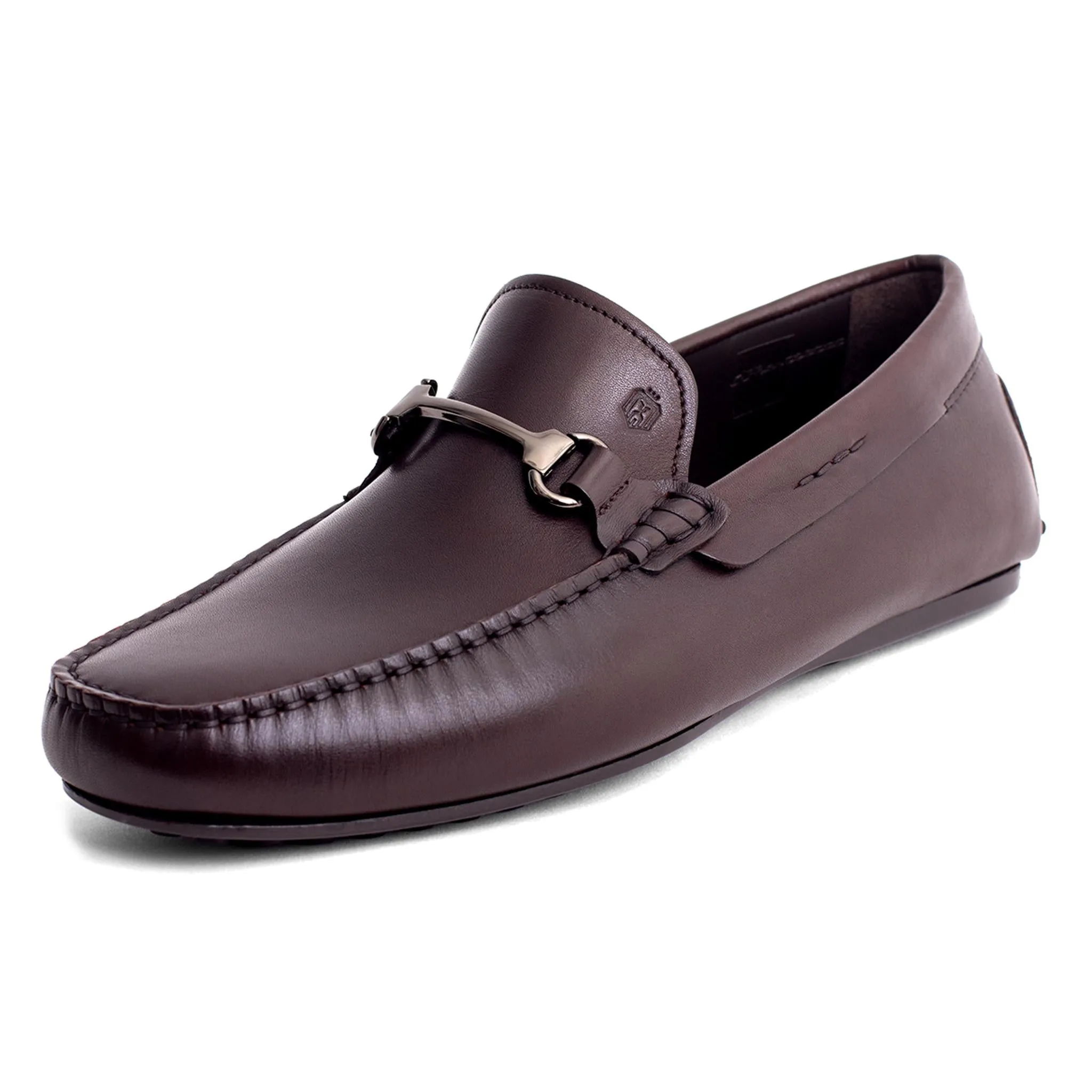 Bold Leather Moccasin | Brown