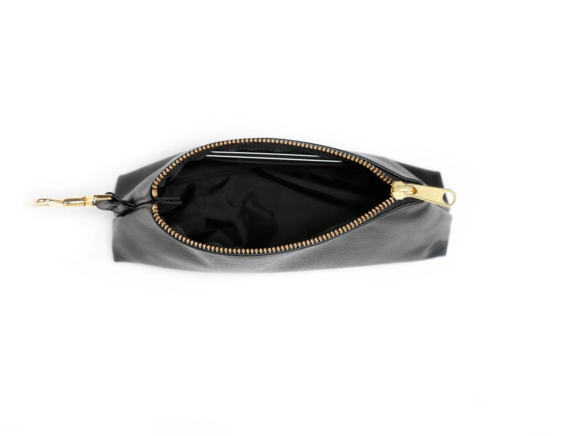 Classic Black Vegan Leather Bag