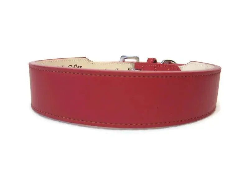 Classic Leather Wide Dog Collar