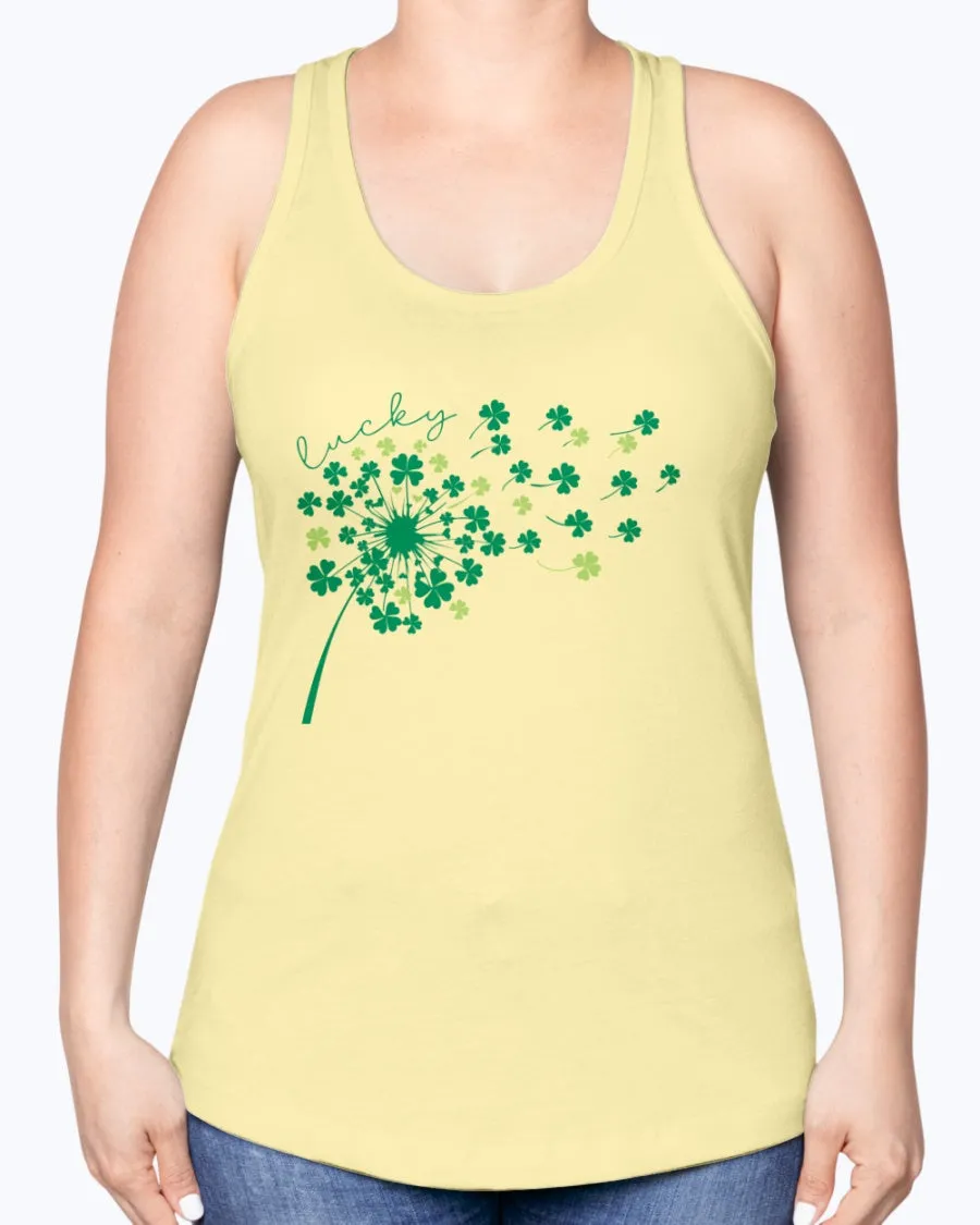 Dandelion Clover - Ladies Racerback Tank