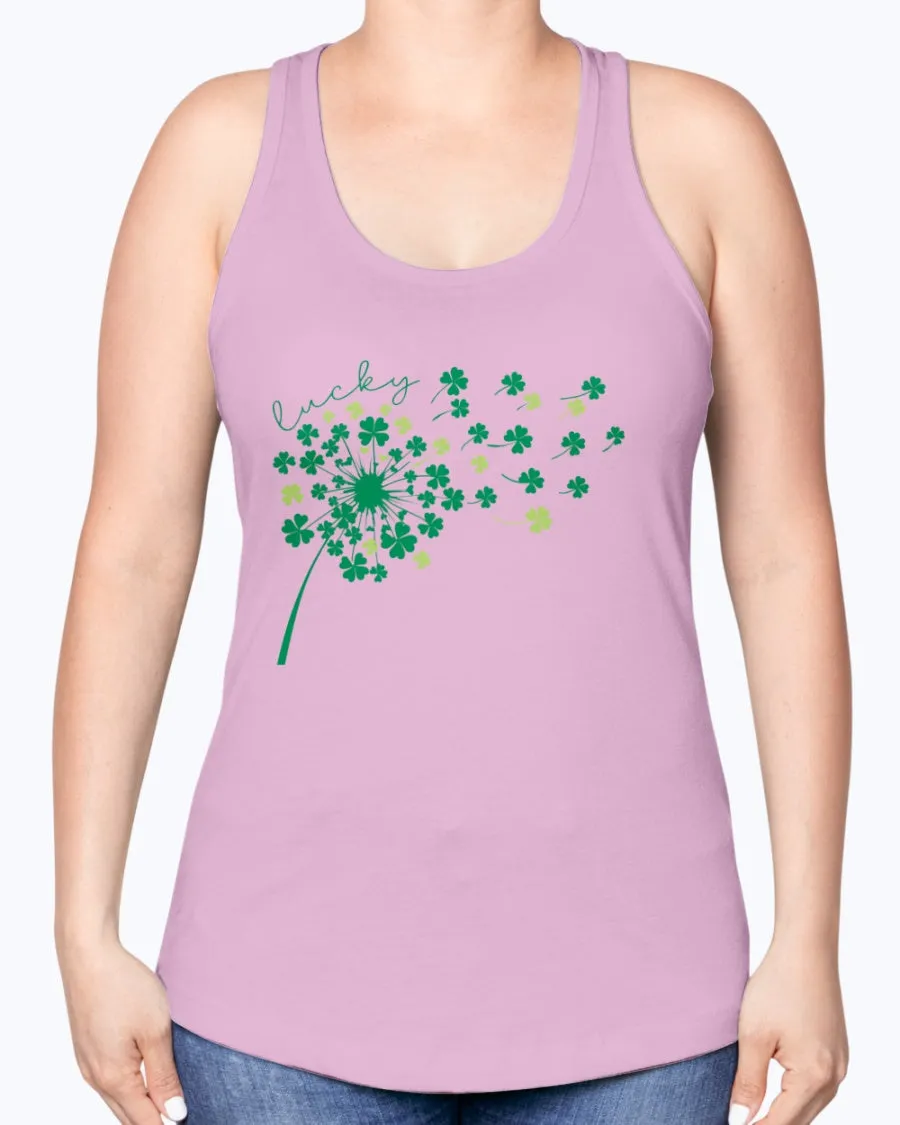 Dandelion Clover - Ladies Racerback Tank
