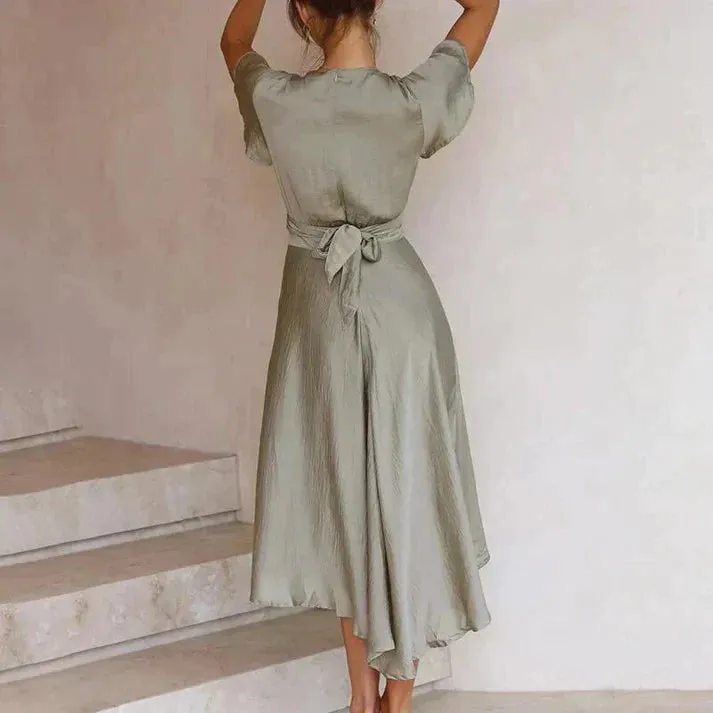 Elegant wrap dress ladies - Stylish