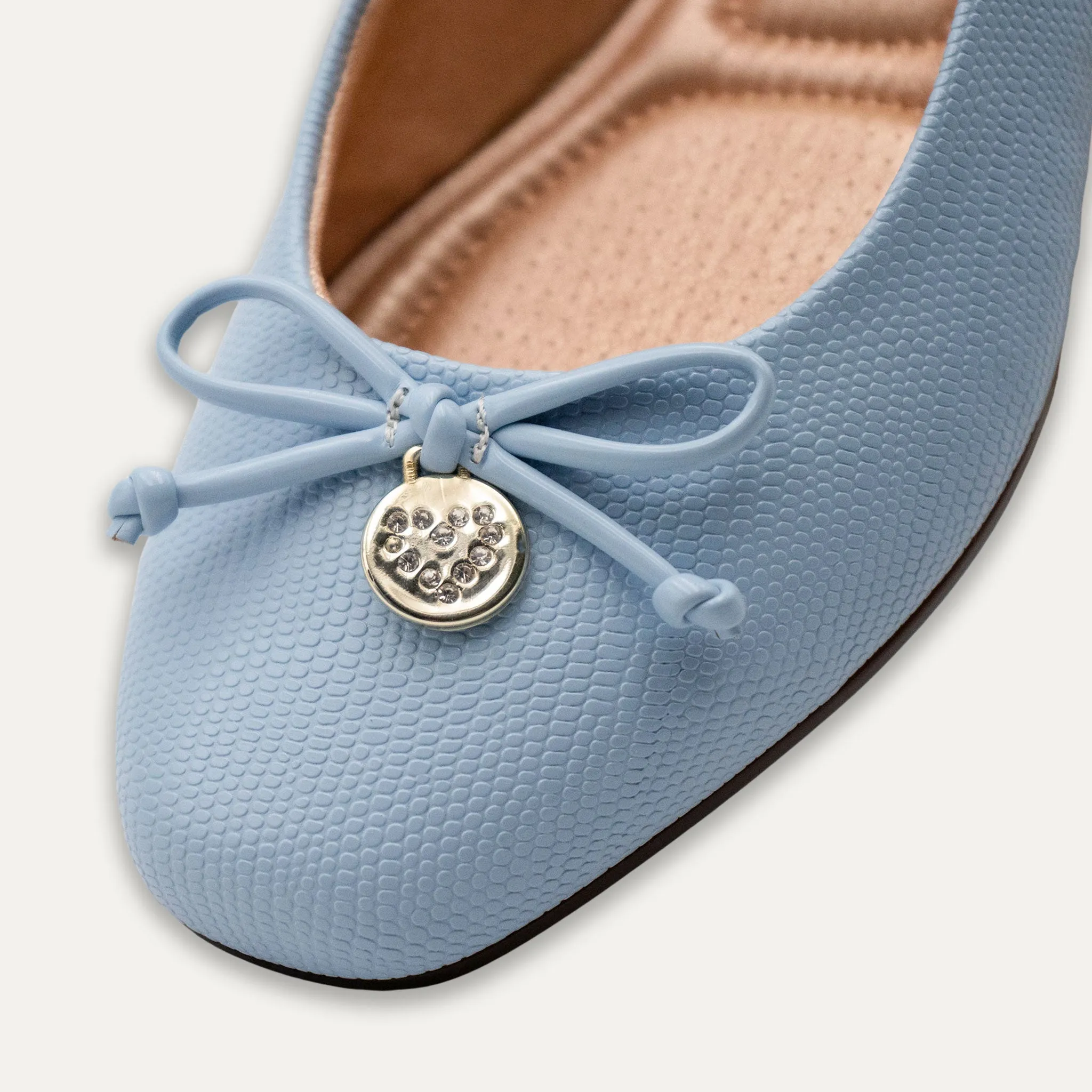 Ese Blue Ballet Flats