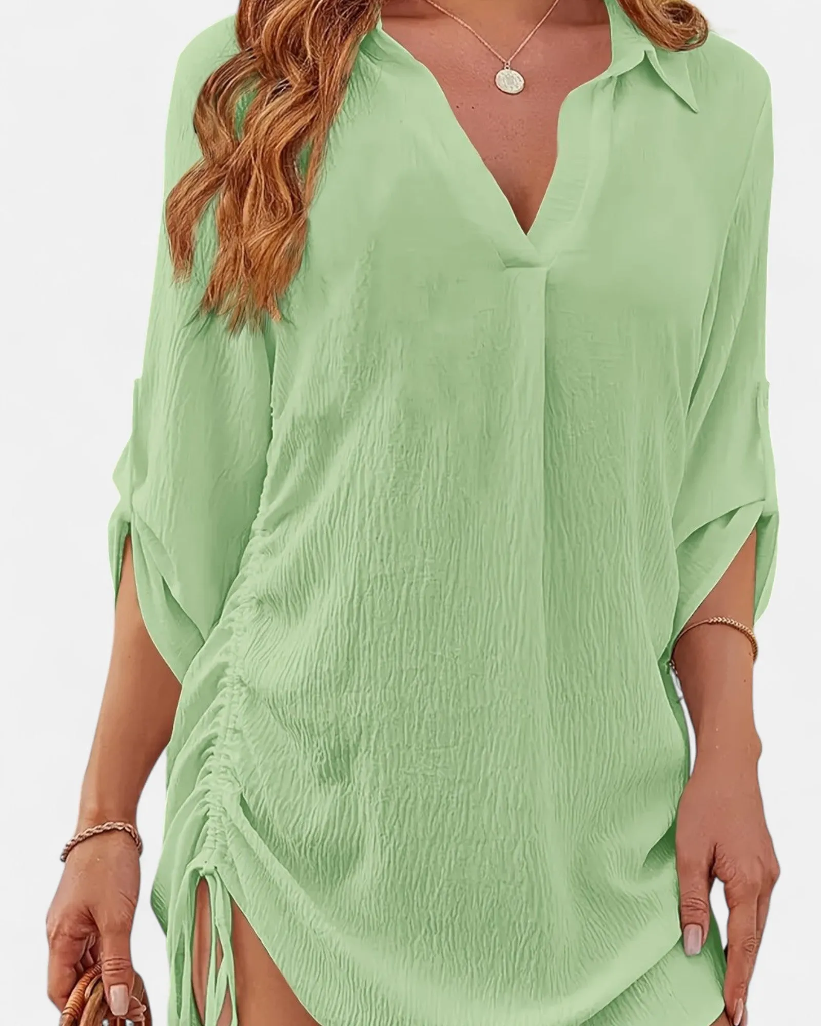 Esme – Relaxed Bohemian V-Neck Dress