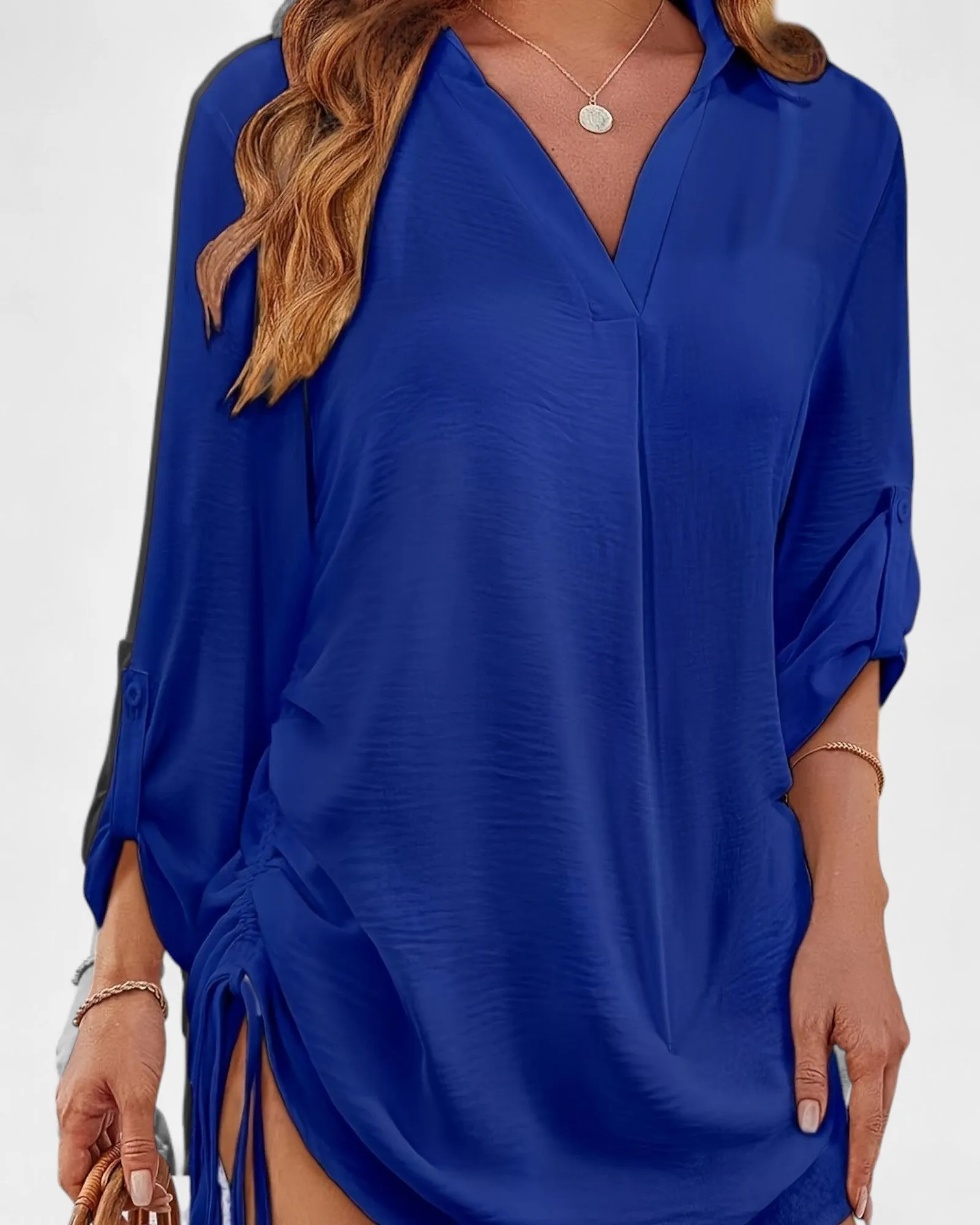 Esme – Relaxed Bohemian V-Neck Dress