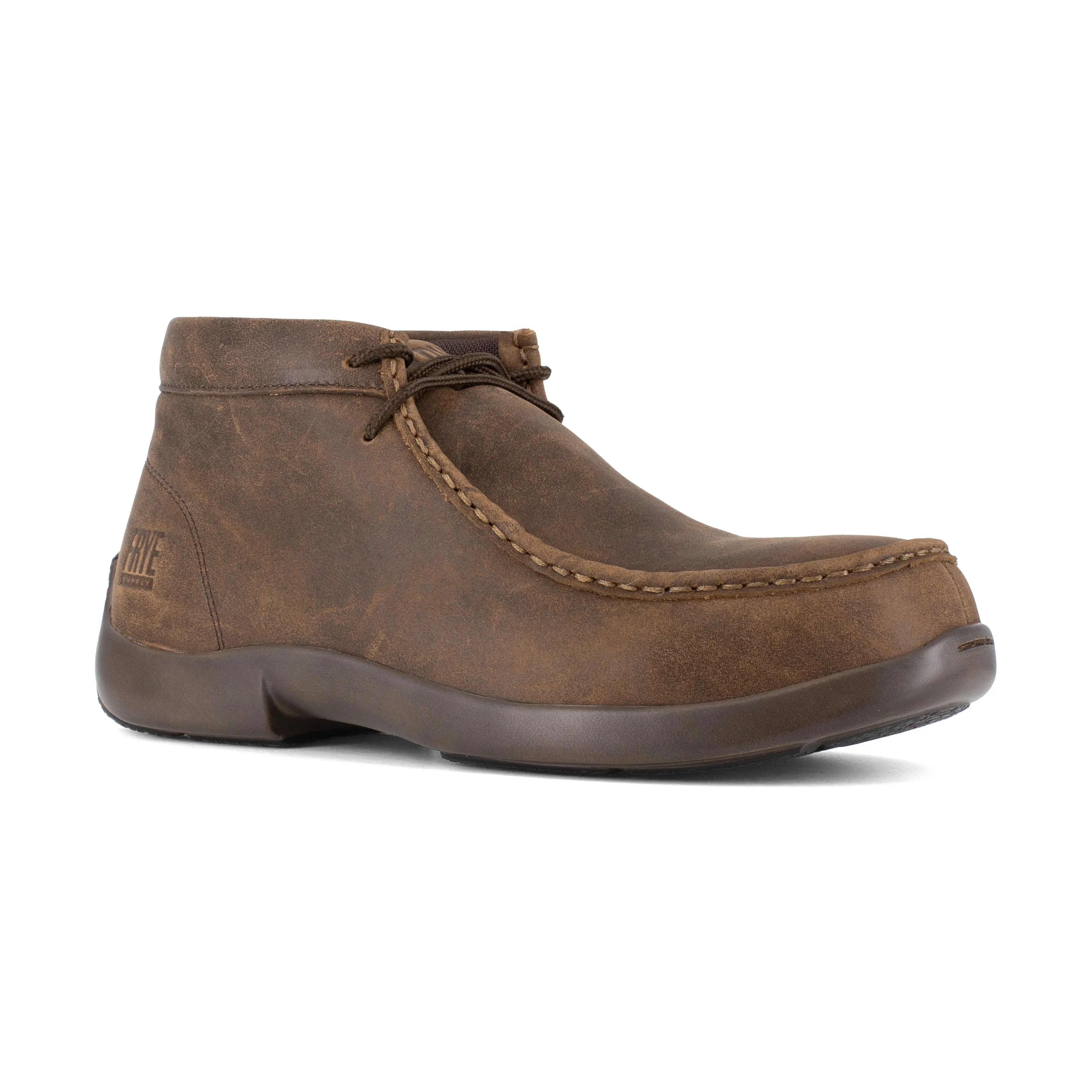Frye Supply Women's Safety Crafted Composite Toe Moccasin Work Boot - Brown - FR40702F