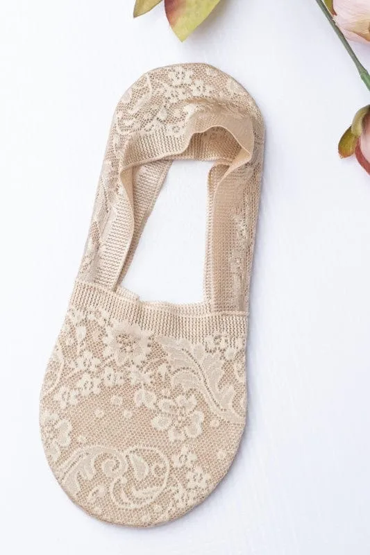 ❤️GYPSY FOX - No-Slip Floral Lace Socks by Aili's Corner