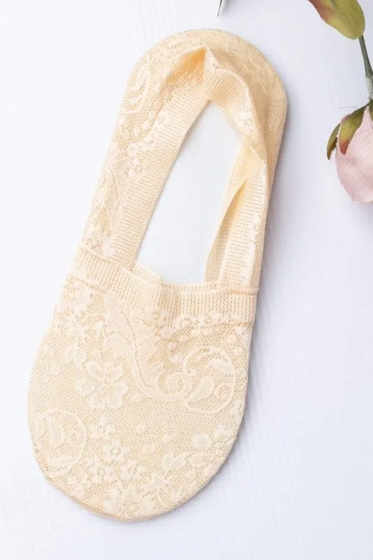 ❤️GYPSY FOX - No-Slip Floral Lace Socks by Aili's Corner