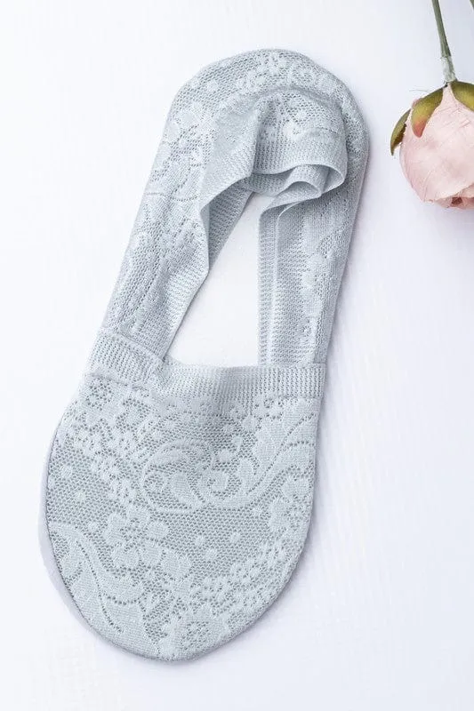 ❤️GYPSY FOX - No-Slip Floral Lace Socks by Aili's Corner