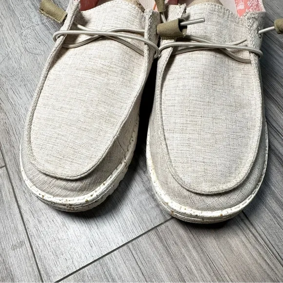 Hey Dude Chambray Moccasin Sneaker Women’s Slip On Shoe