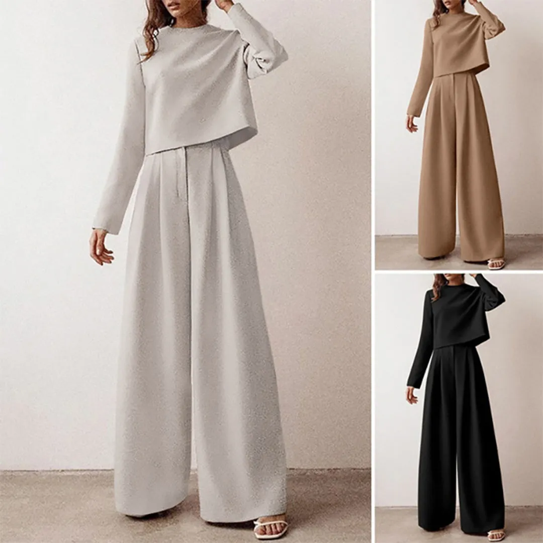 Karina - Elegant Two-Piece Palazzo Set for Women