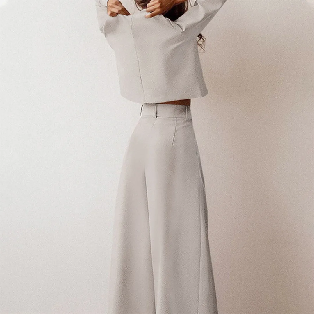Karina - Elegant Two-Piece Palazzo Set for Women