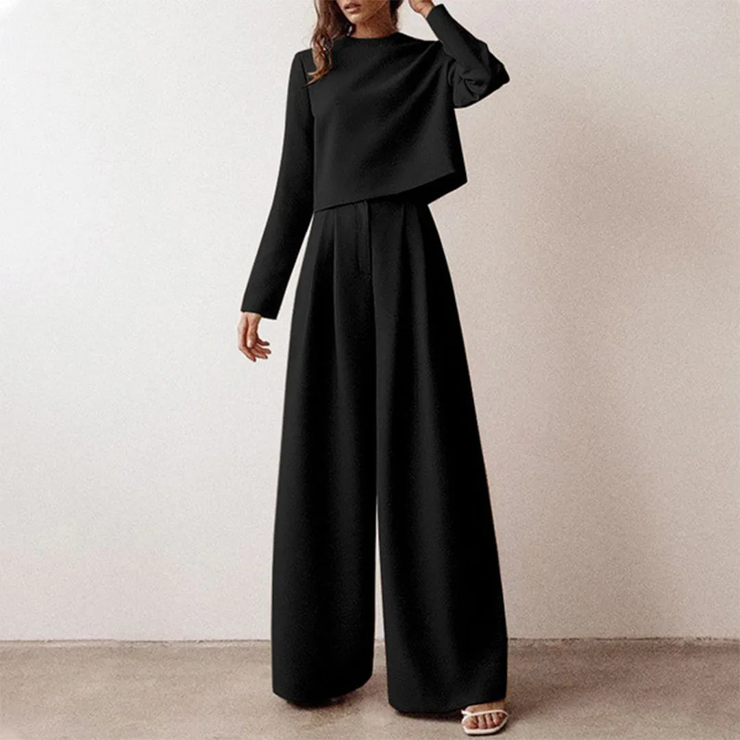 Karina - Elegant Two-Piece Palazzo Set for Women
