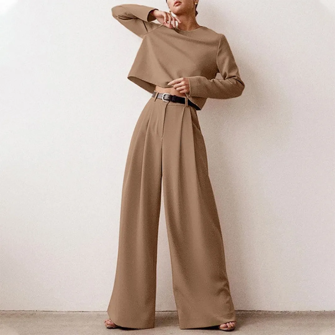 Karina - Elegant Two-Piece Palazzo Set for Women