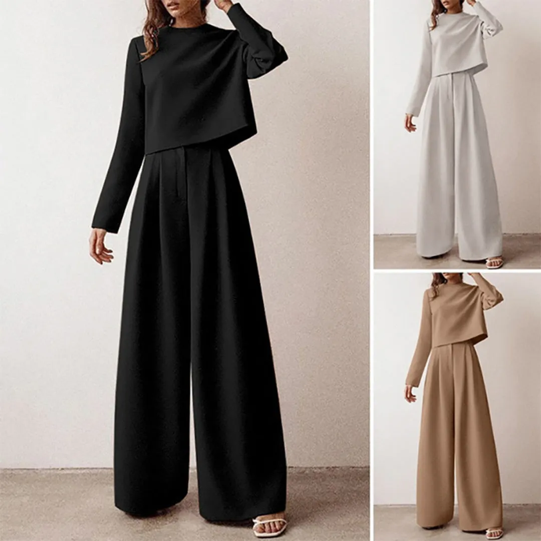 Karina - Elegant Two-Piece Palazzo Set for Women