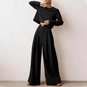 Karina - Elegant Two-Piece Palazzo Set for Women