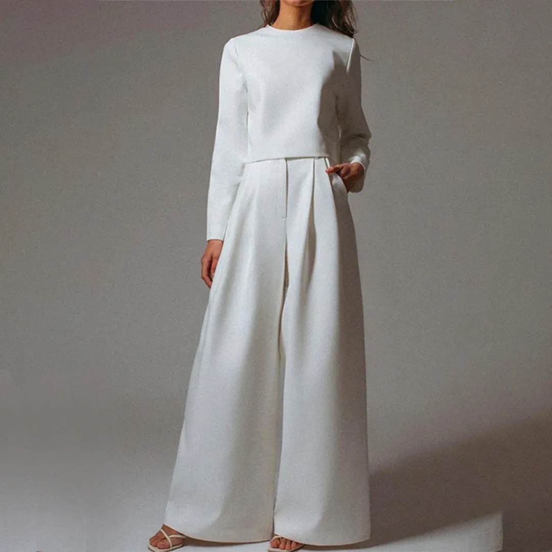 Karina - Elegant Two-Piece Palazzo Set for Women