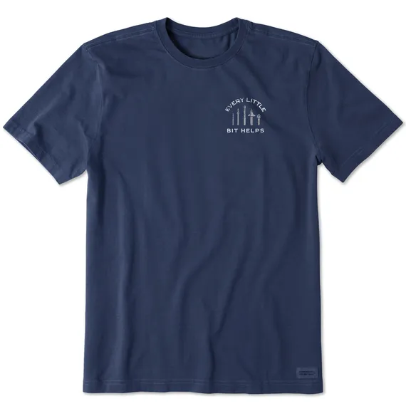 Life is Good Men's Every Little Bit Helps Crusher Tee
