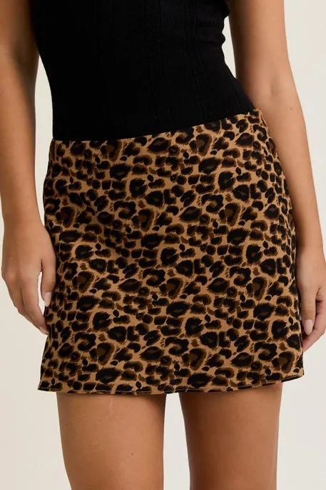 Mini Leopard Skirt