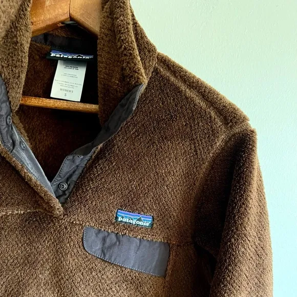 Patagonia Half Snap Re-Tool fleece brown Women’s size small