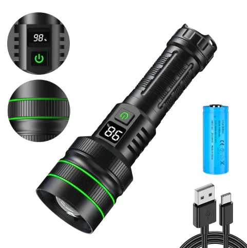 RECON GS2 Mk2 Ultra Long Distance High Power Rechargeable LED Flashlight 5000   Lumens