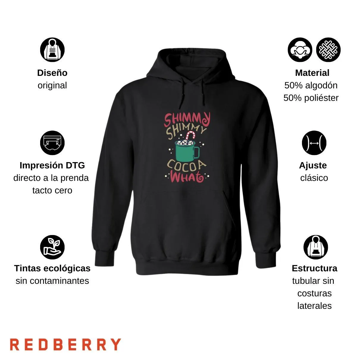 Sudadera Deportiva Mujer Navideña Hoodie 006