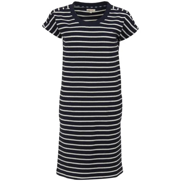 Women's Barbour | Sailboat Cotton Dress | Navy and White
