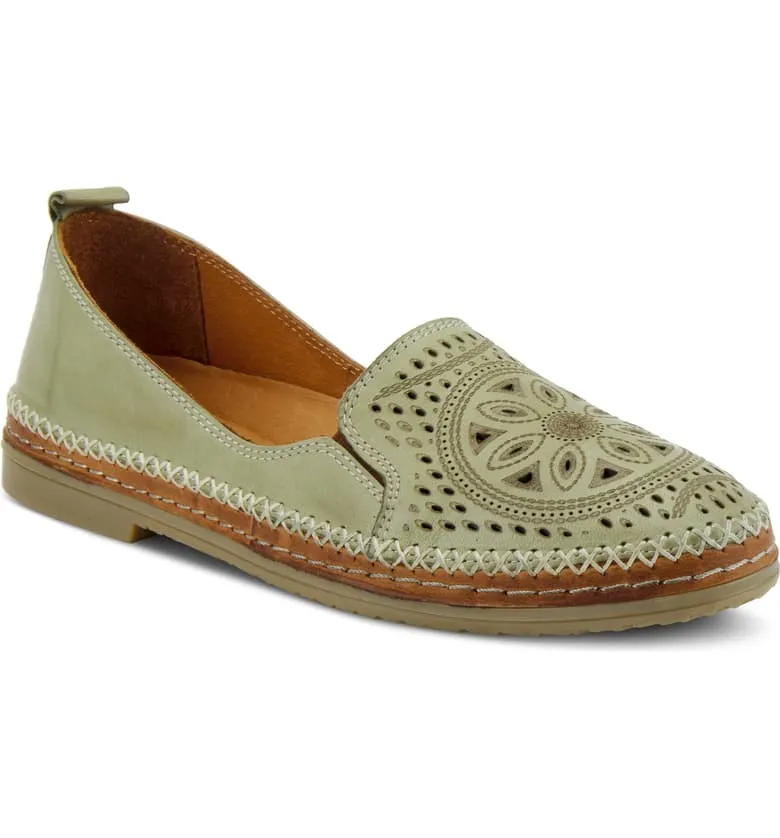 Women's Spring Step | Ingrid Slip On Shoe | Olive Green